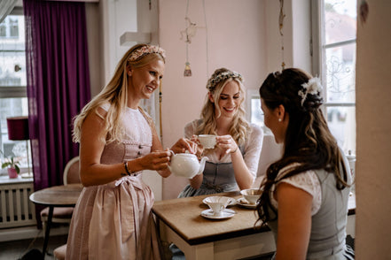 dirndl blumen haarschmuck