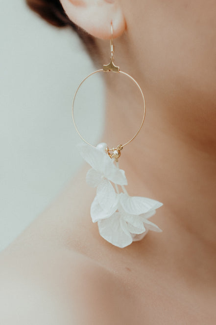 ohrringe weiße blüten hochzeit