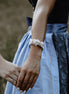 brautjungfer blumen armband