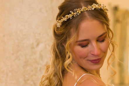 Blumen Haarband braut 