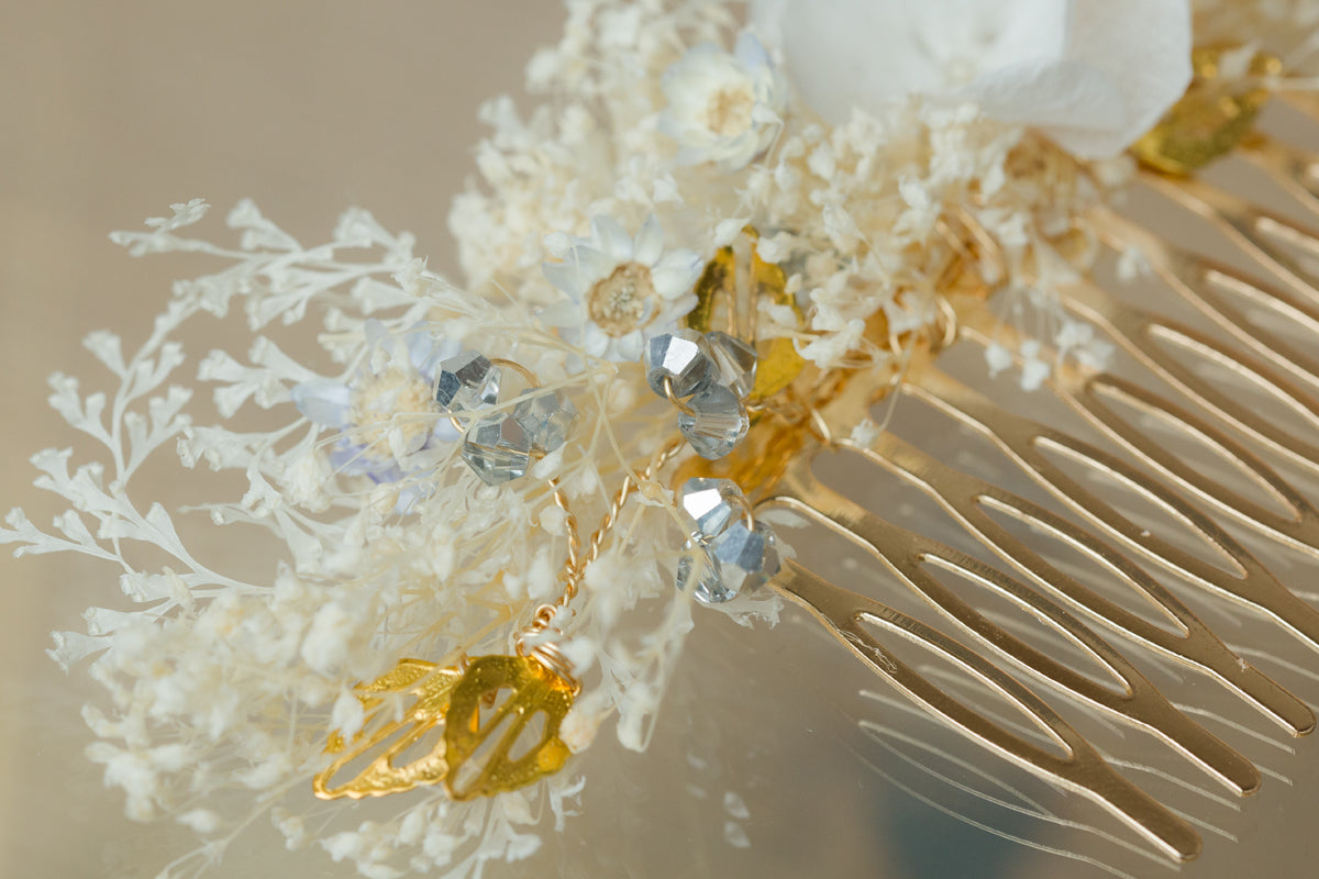 haarschmuck hochzeit trockenblumen