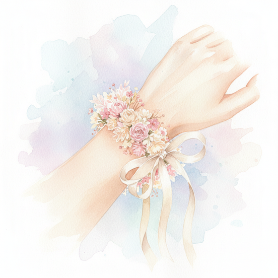 Blumenarmband - nur Handgelenk