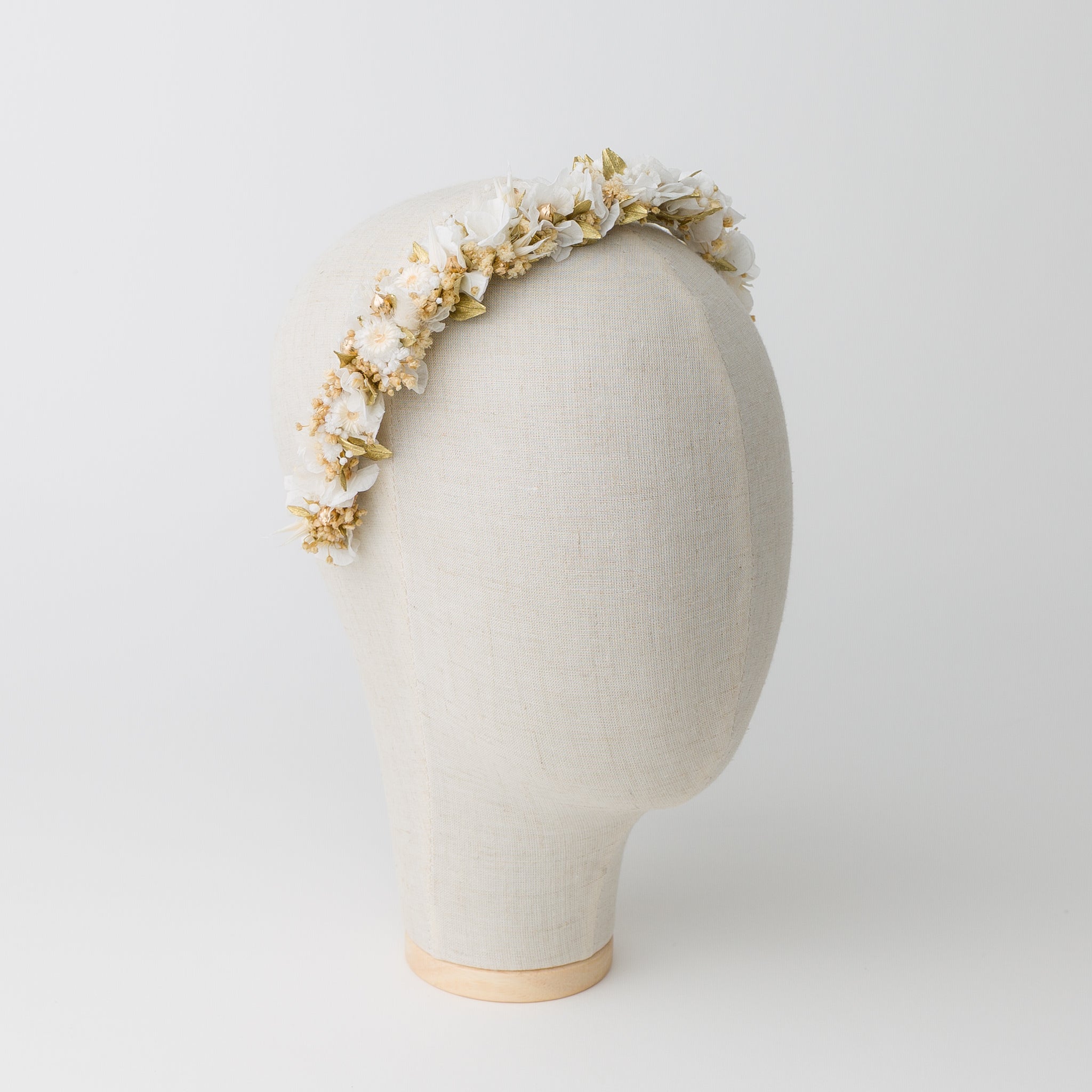 trockenblumen haarschmuck braut