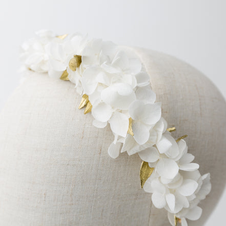 haarschmuck echte blumen gold weiß