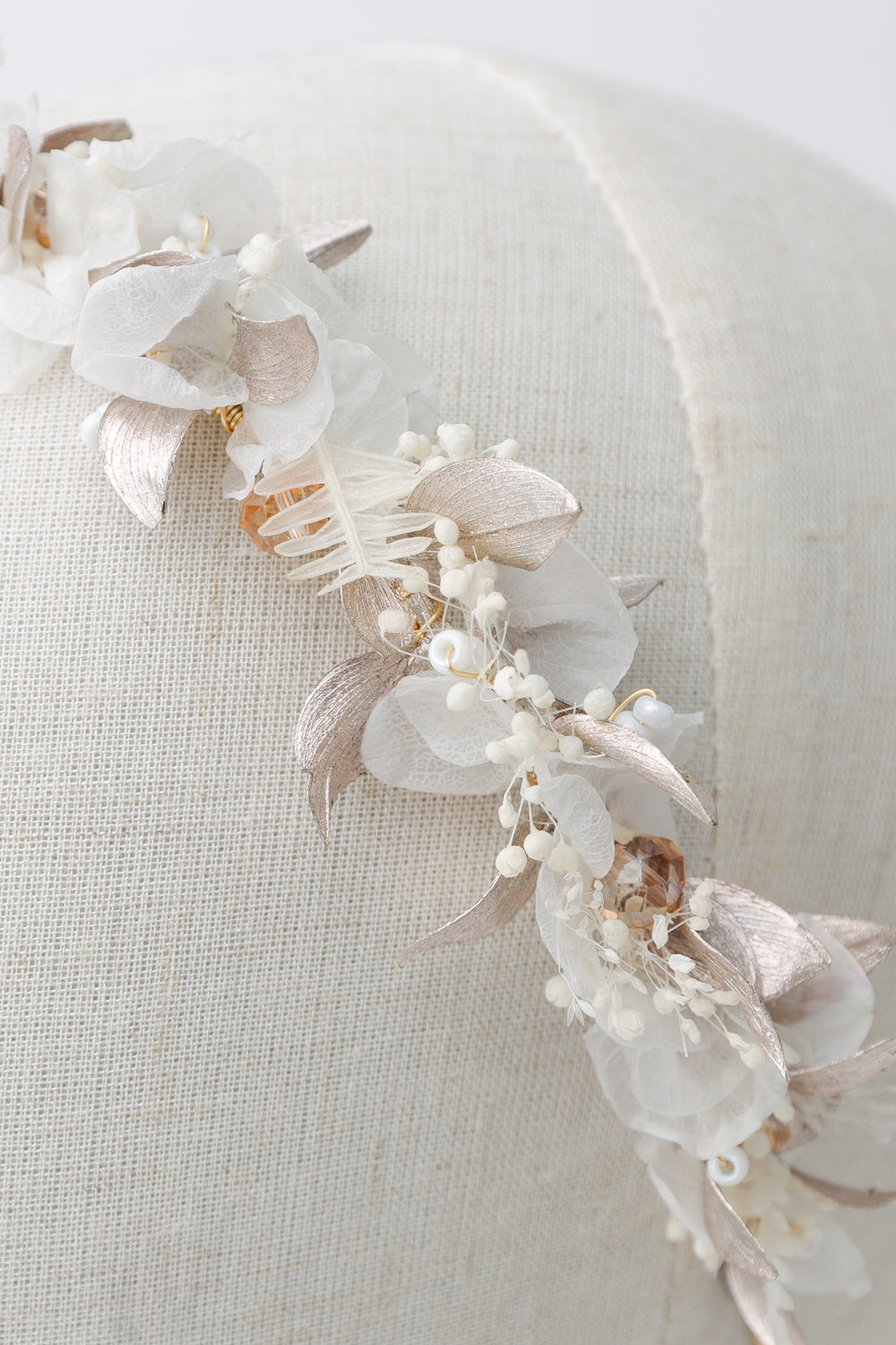 trockenblumen haarschmuck hochzeit