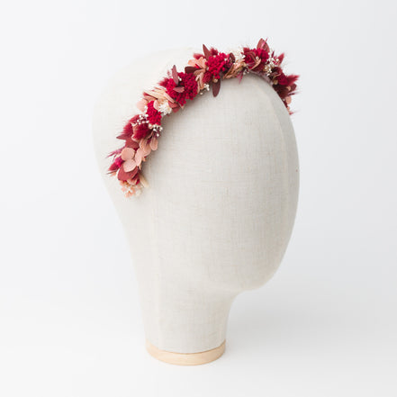 haarschmuck hochzeit blumen rot