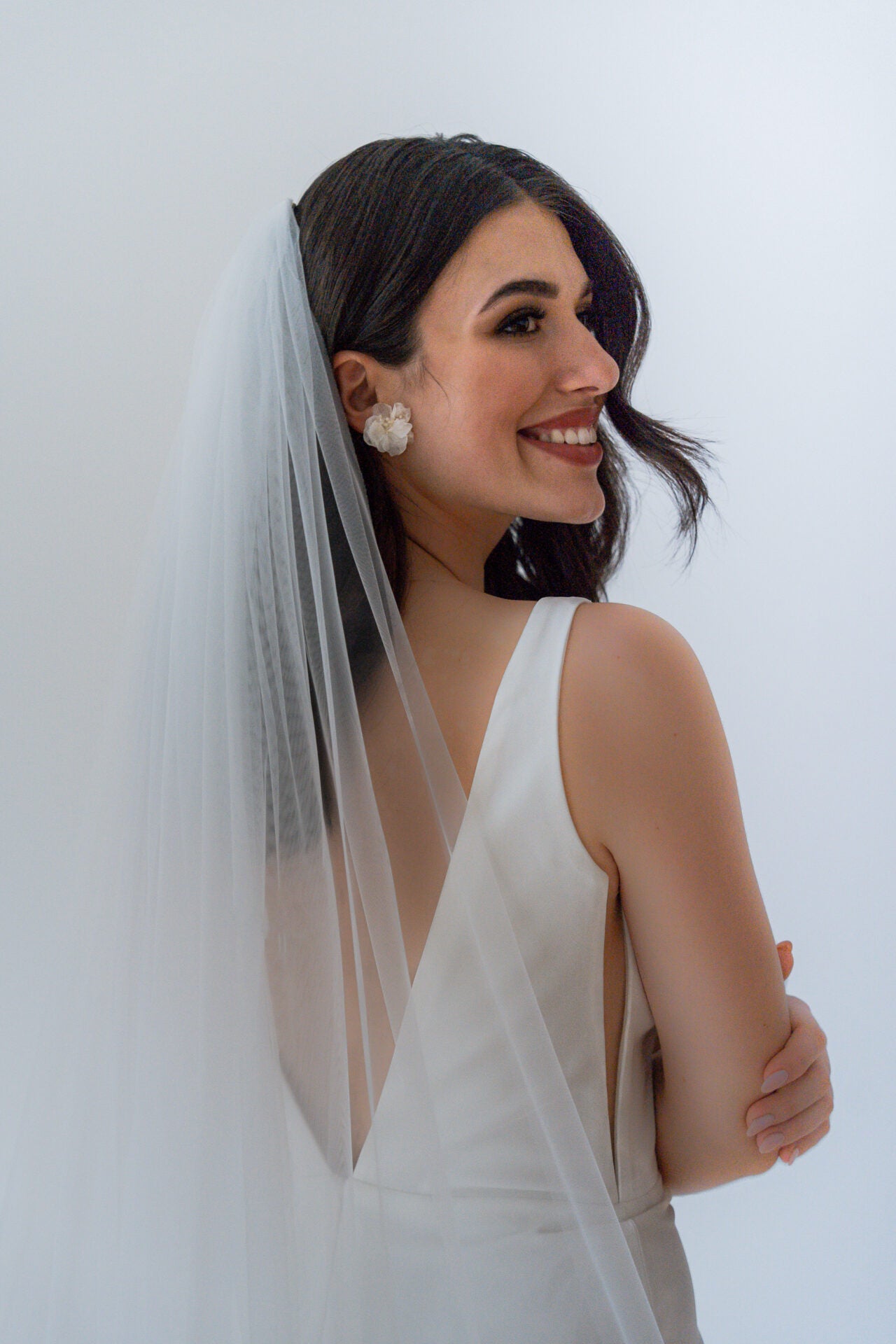 braut ohrstecker blumen