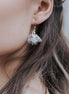 blumen ohrringe gold