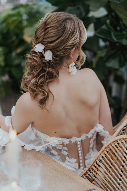 blüten ohrringe hochzeit