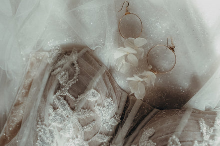 ohrringe echte weiße blumen hochzeit
