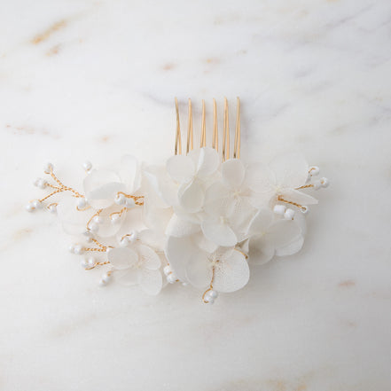 blumen haarkamm hochzeit