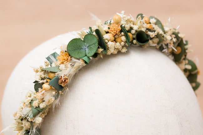 trockenblumen haarschmuck eukalyptus