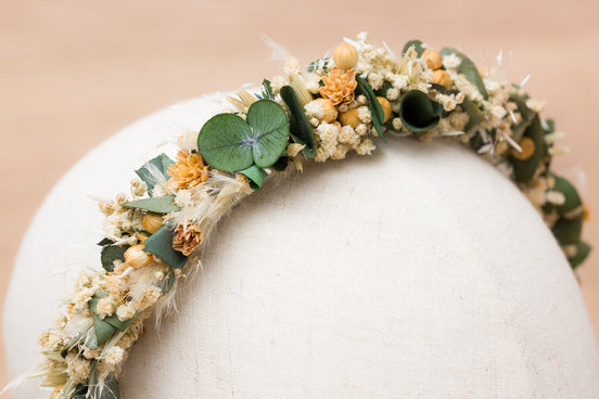 trockenblumen haarschmuck eukalyptus