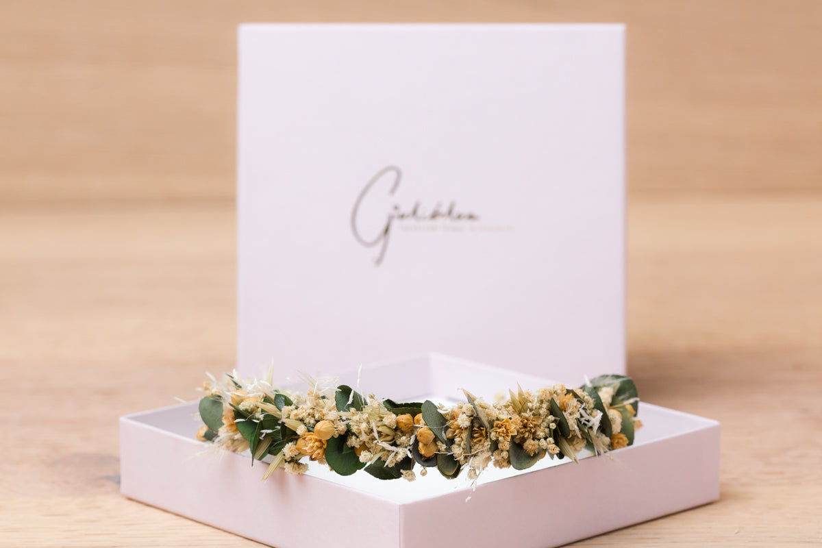 echte blumen haarschuck dirndl
