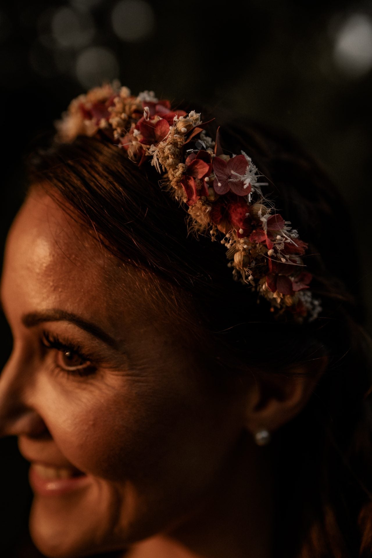 blumen haarschmuck wiesn