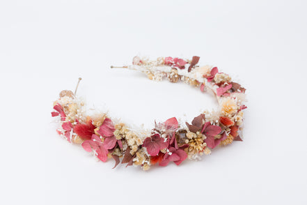 haarreif trockenblumen dirndl