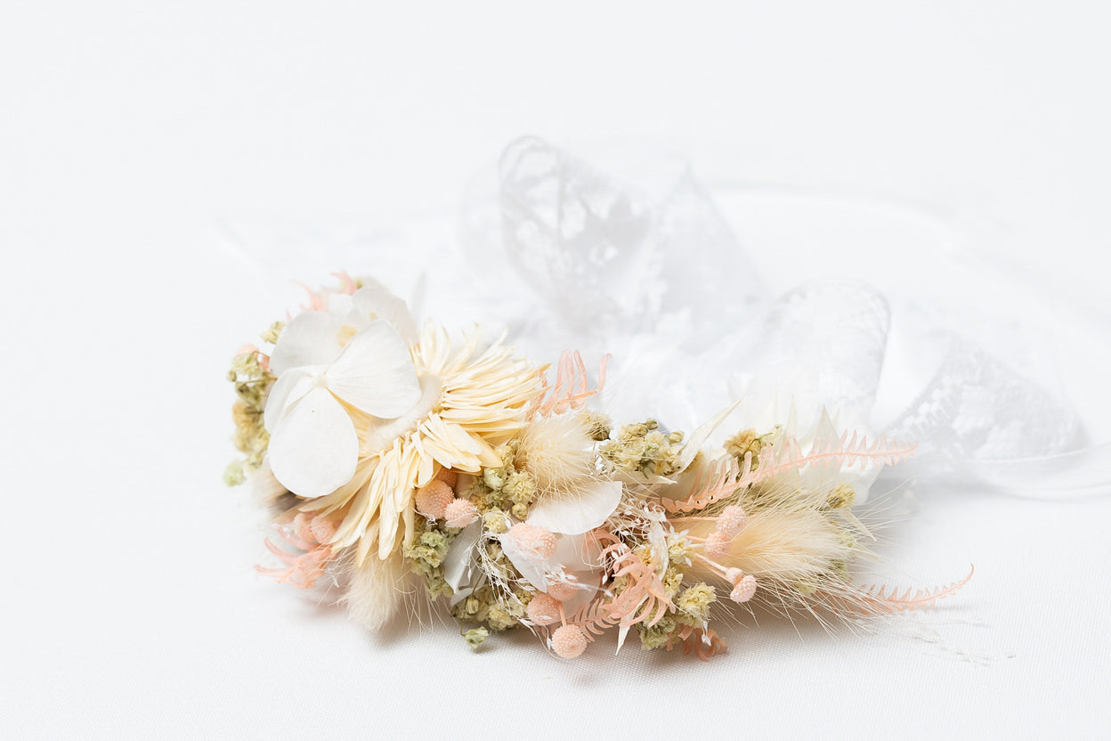 Blumen Armband Trauzeugin echte Blumen zur Hochzeit