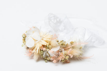 Blumen Armband Trauzeugin echte Blumen zur Hochzeit