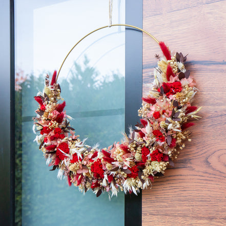 flower hoop trockenblumen