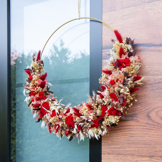 flower hoop trockenblumen