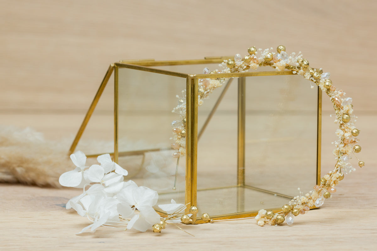 Haarschmuck braut blumen perlen