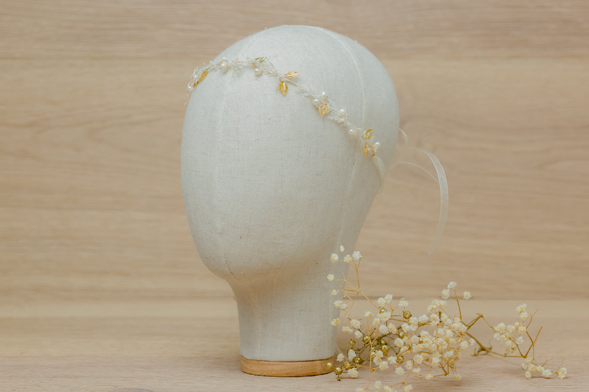 blumen haarband braut haarschmuck