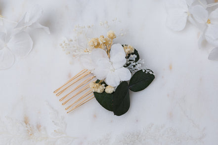 blumen haarschmuck hochzeit