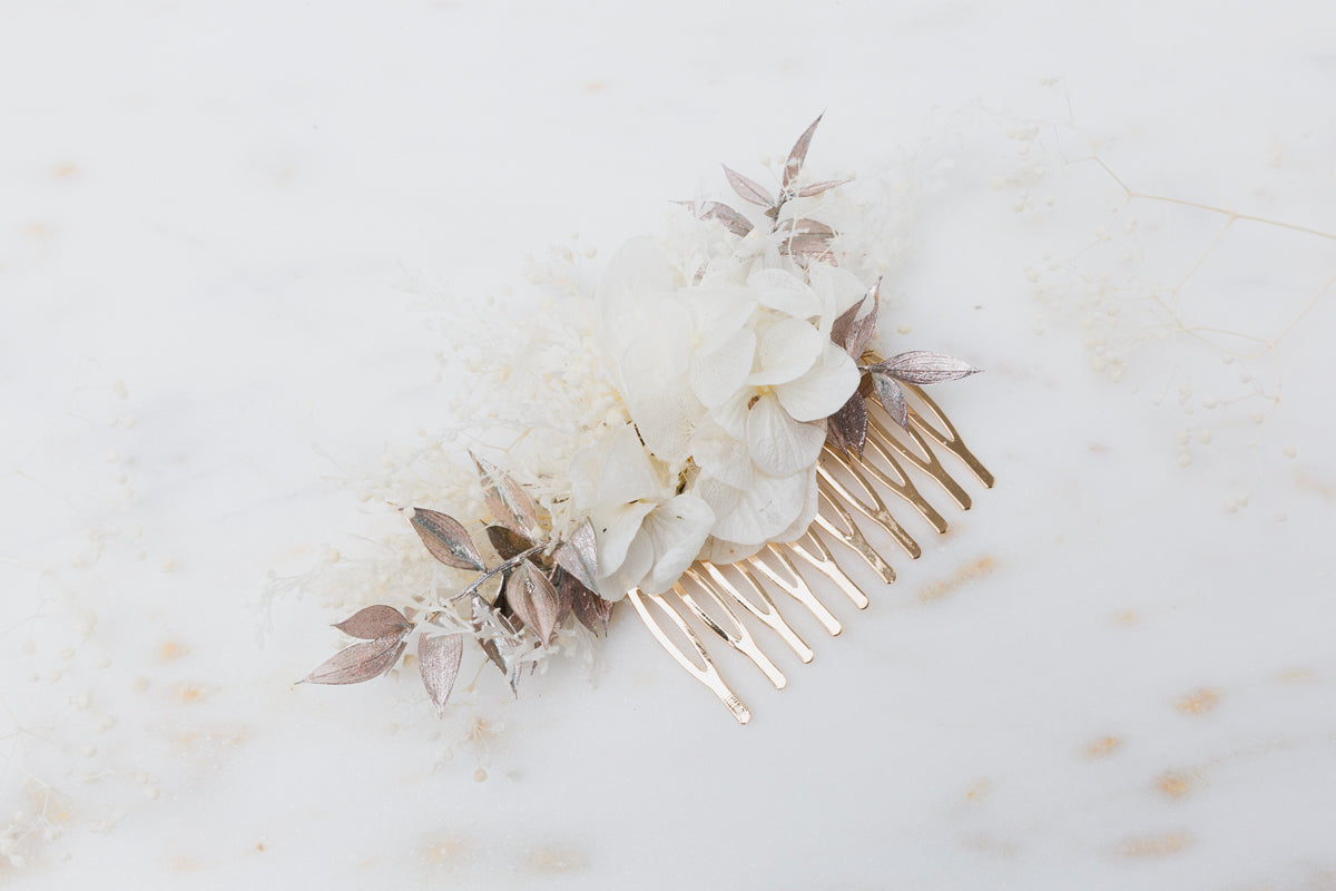 haarkamm braut blumen