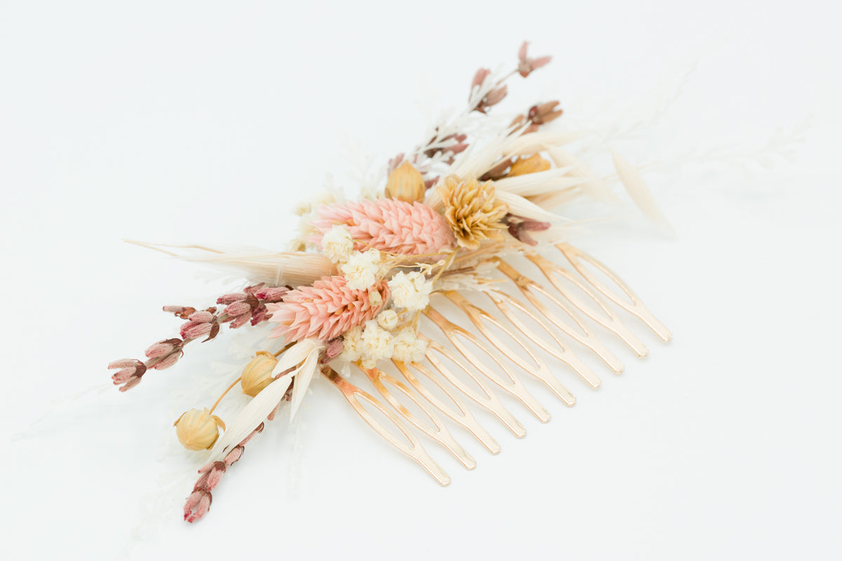 trockenblumen haarschmuck