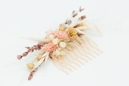 trockenblumen haarschmuck