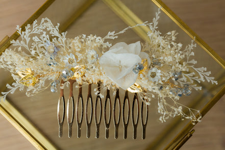 trockenblumen haarschmuck