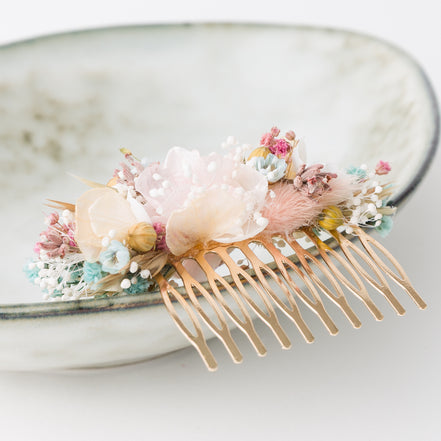 haarkamm braut echte blumen