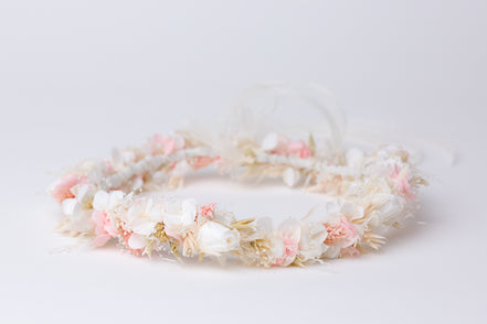 blumenkranz hochzeit rosa