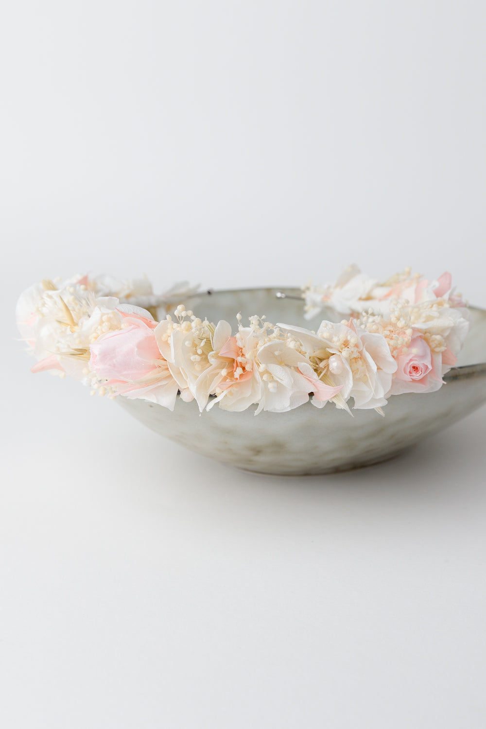 blumenkranz im haar hochzeit