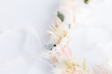 haarkranz hochzeit blumen
