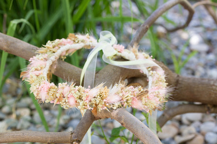 Trockenblumen Kranz Hochzeit
