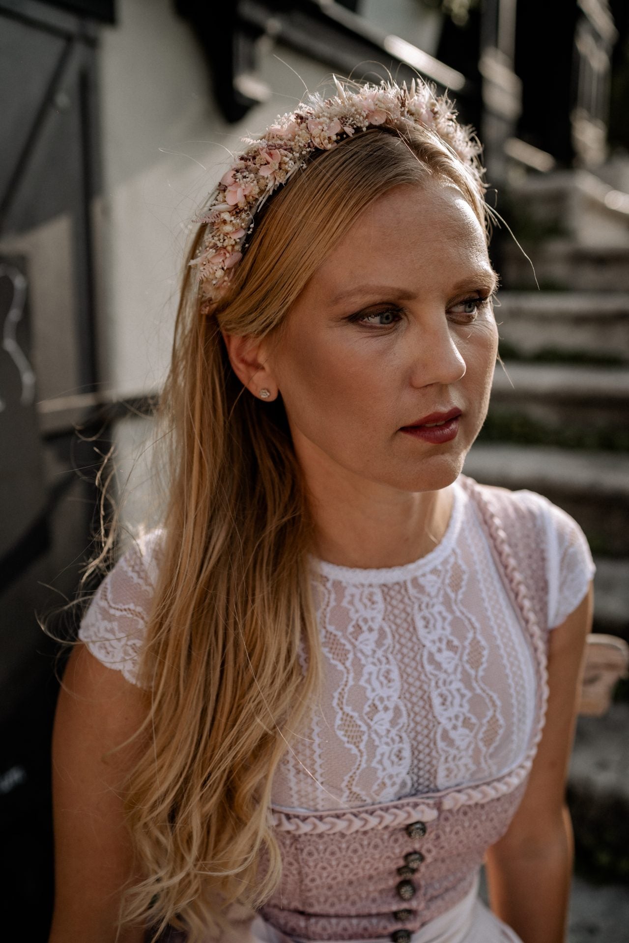 blumenkranz haare dirndl
