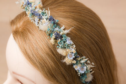 trockenblumen haarschmuck dirndl