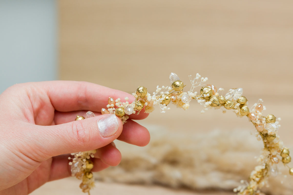 blumen Haarband braut