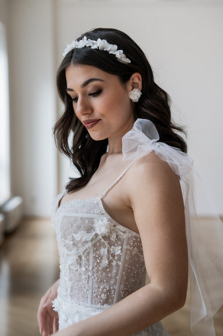 blumen haarreif hochzeit