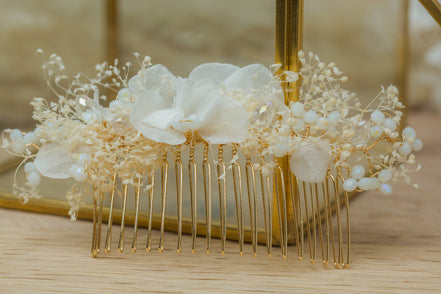 haarschmuck blumen braut