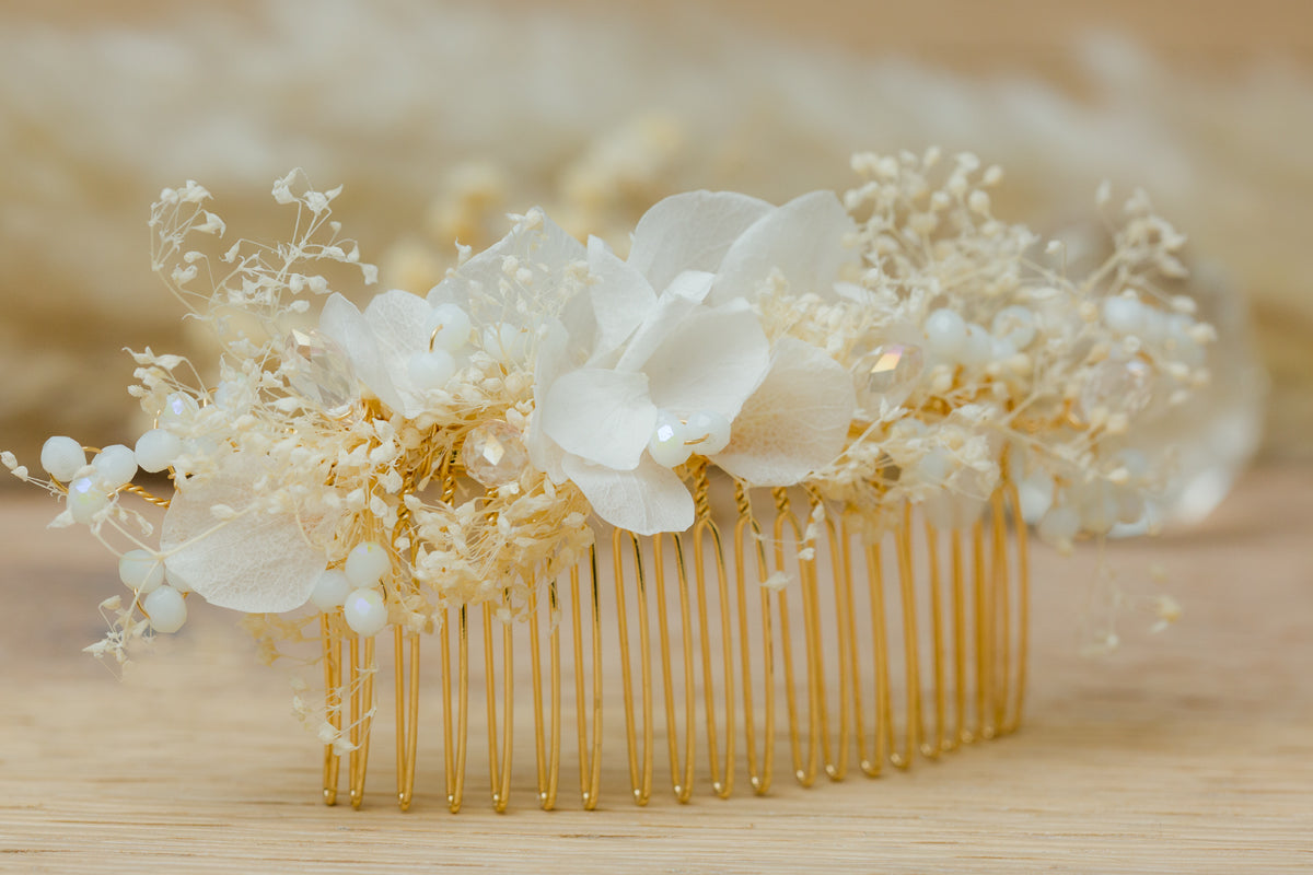 haarschmuck echte blumen hochzeit