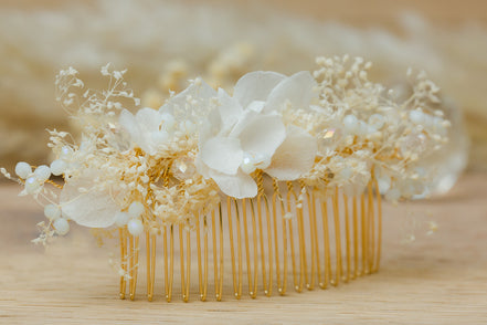 haarschmuck echte blumen hochzeit