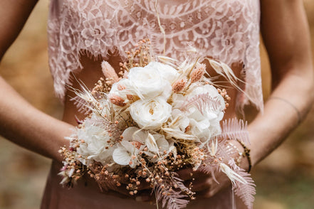 Hochzeitstrauß Trockenblumen klein