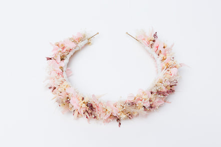 haarreif vintage echte blumen wiesn