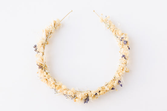 trockenblumen haarschmuck lavendel