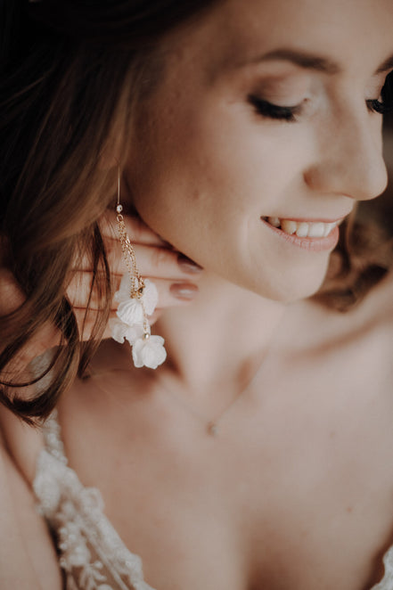 ohrringe blumen gold
