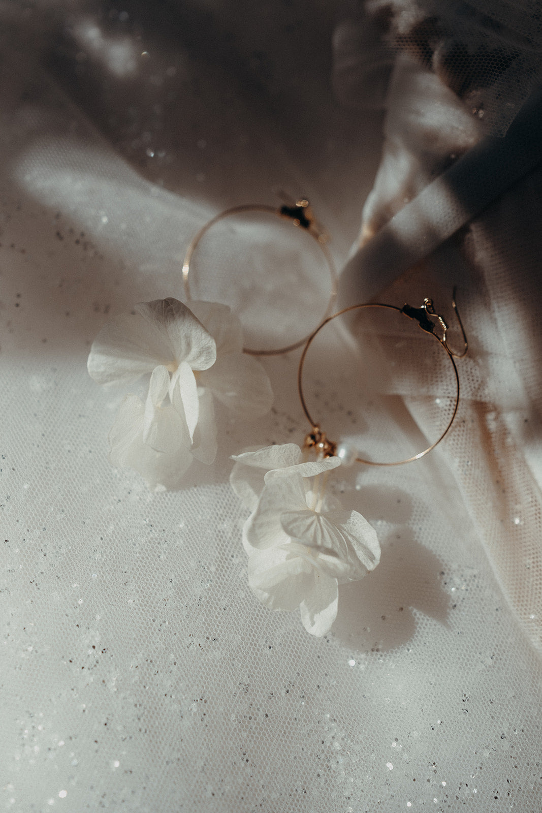 blumen ohrringe weiß hochzeit