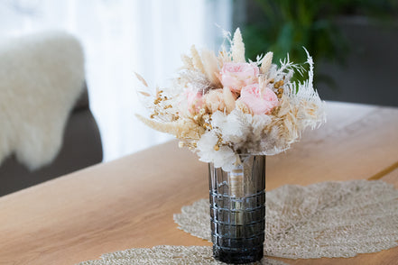 trocken blumenstrauß boho hochzeit