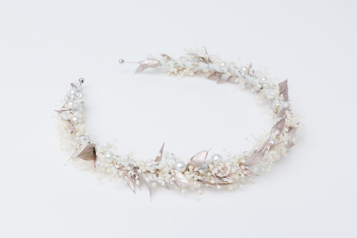 haarreif hochzeit vintage blumen